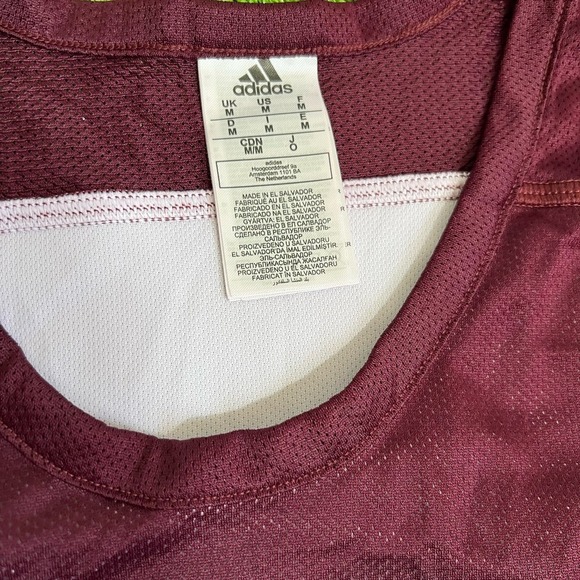 Texas A&M Team Issue Practice Jersey Med. Aggie Basketball Reversible Adidas EUC - Picture 6 of 7